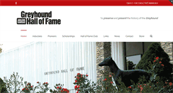 Desktop Screenshot of greyhoundhalloffame.com